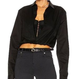 RTA ludovica poplin bustier top